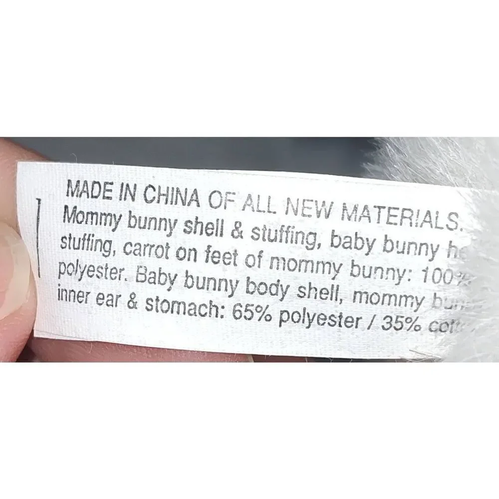 Avon Products Giggly Sounds Mommy Rabbit White Color w/Baby Bunny 9
